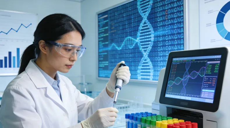 DNA双链断裂与BRCA蛋白修复示意图