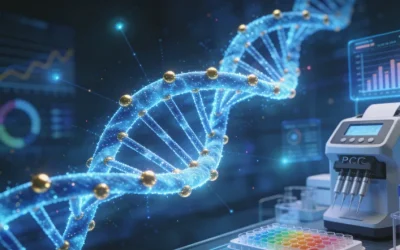 实验室人员正在处理检测样本