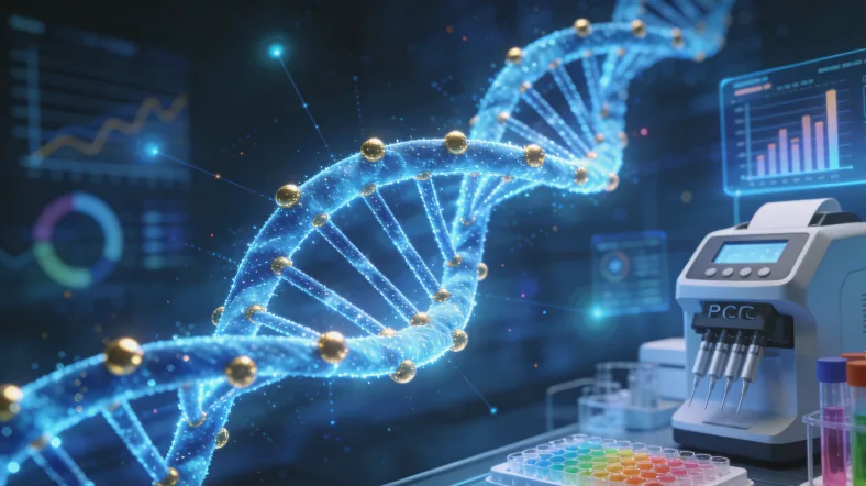 实验室人员正在处理检测样本