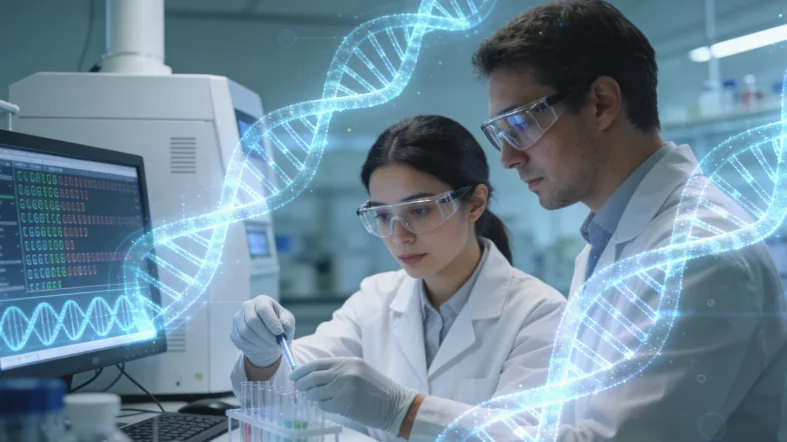 血液样本进入高通量测序仪示意图