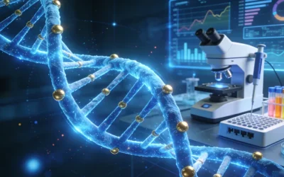 医生与患者讨论NGS检测报告的场景图