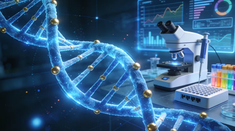 医生与患者讨论NGS检测报告的场景图