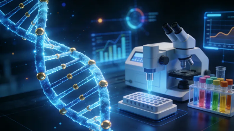 FISH与NGS检测原理对比漫画