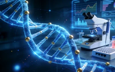 医生与患者讨论基因检测报告