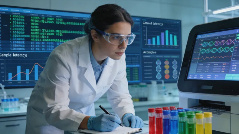 组织活检（穿刺）与液体活检（抽血）对比示意图