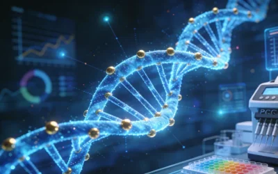 医生与患者共同查看基因检测报告的场景