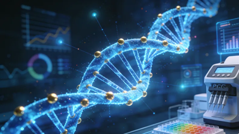 医生与患者共同查看基因检测报告的场景