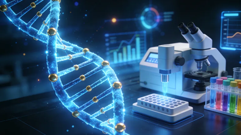 医生与患者家属沟通检测方案的场景