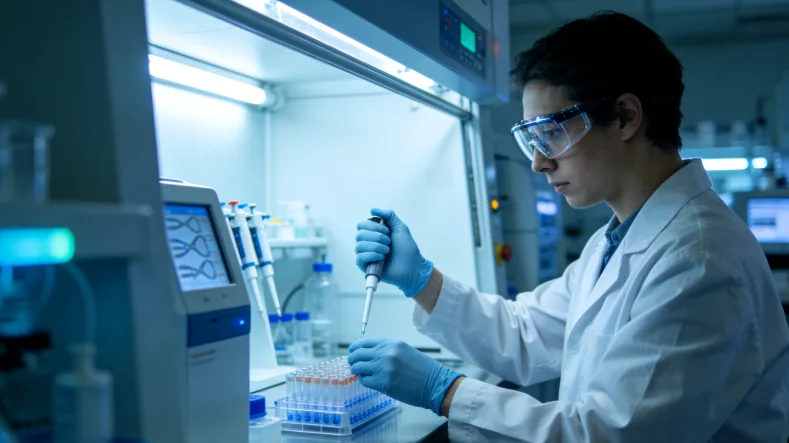 医生与患者家属沟通检测方案的场景