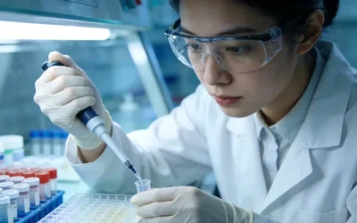 一位患者正在轻松地进行静脉抽血