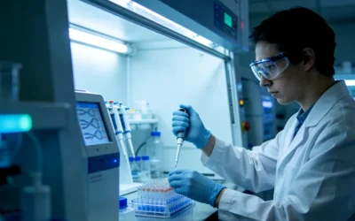 医生与患者共同查看MSI检测报告单