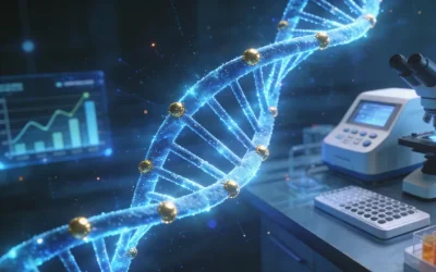 病理医生在显微镜下观察组织切片