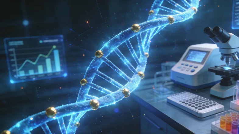 病理医生在显微镜下观察组织切片