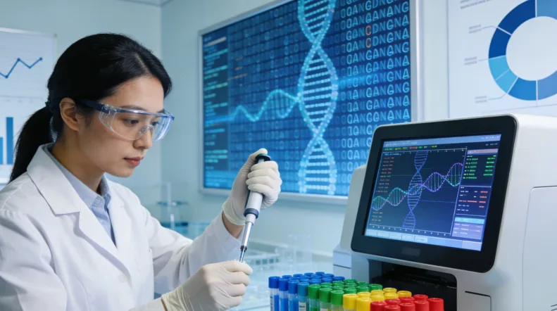 医生与患者沟通遗传咨询的温馨场景