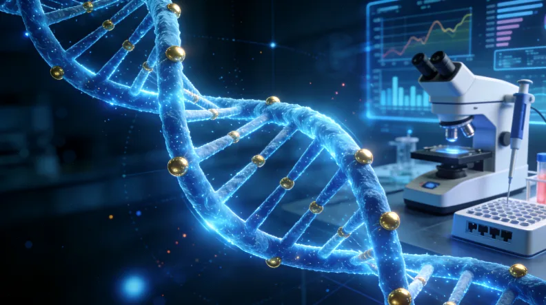 病理科医生从蜡块上切取组织薄片