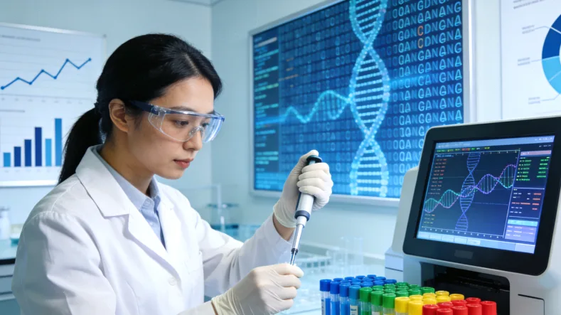 两张并排的病理切片图，一张标注22C3，一张标注SP263