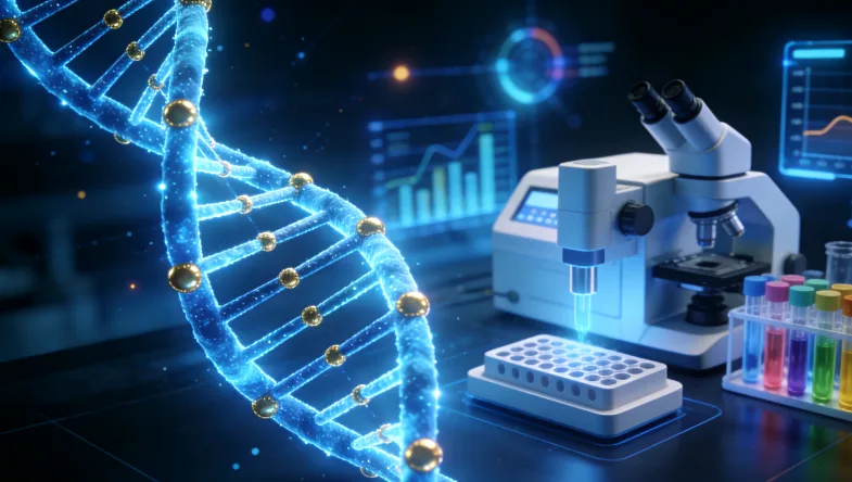 PD-L1检测报告示意图，圈出TPS百分比