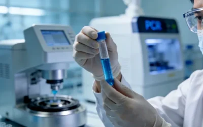 医生向患者解释ctDNA检测报告