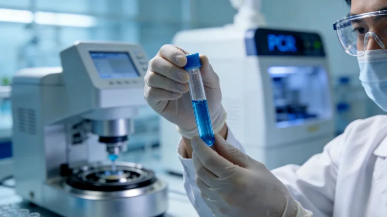 医生向患者解释ctDNA检测报告