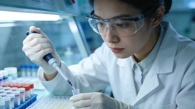 ctDNA检测示意图：血液中漂浮的肿瘤DNA碎片