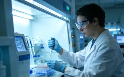 医生与患者共同查看ctDNA检测报告