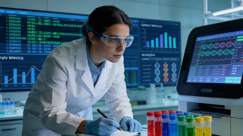 基因检测报告关键指标解读示意图