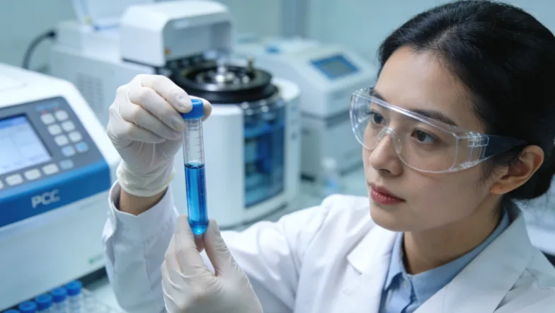 医生在办公室与患者及家属沟通病情