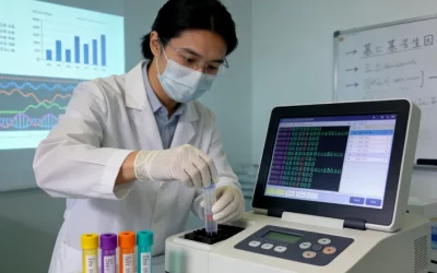 一位患者正在查看医疗费用清单，表情困惑