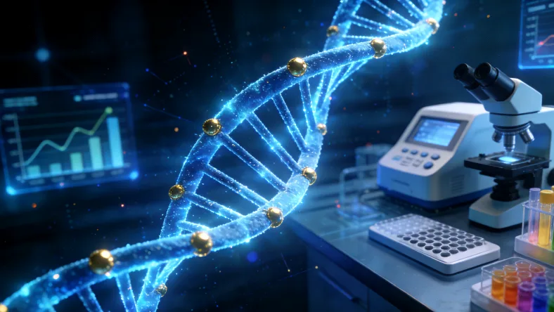 BRCA基因修复DNA的卡通示意图