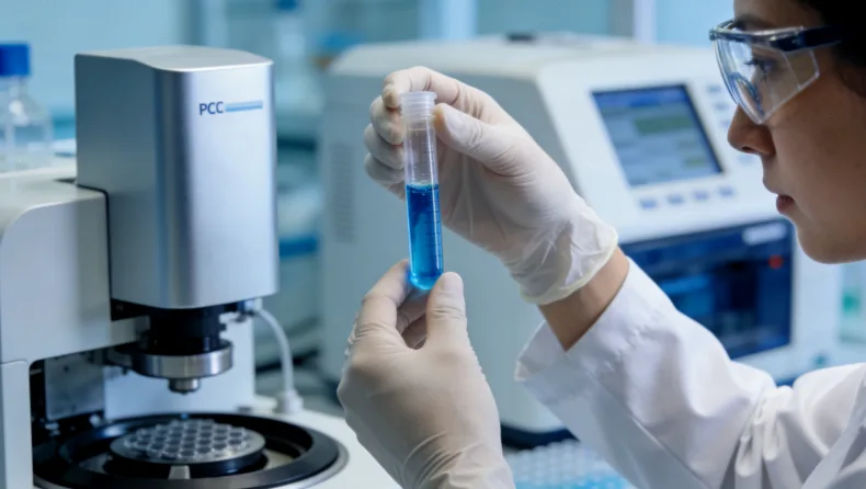 液体活检示意图：血液样本中分离出循环肿瘤DNA