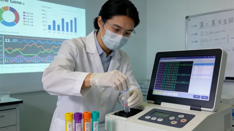 医生正在进行胃镜检查操作