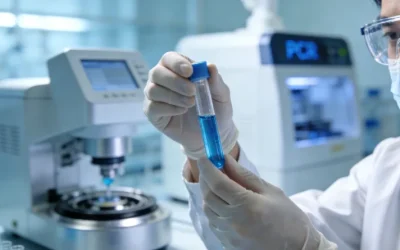 显微镜下胃癌组织Claudin18.2染色阳性示意图