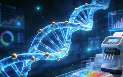 医生与患者家属讨论基因检测报告