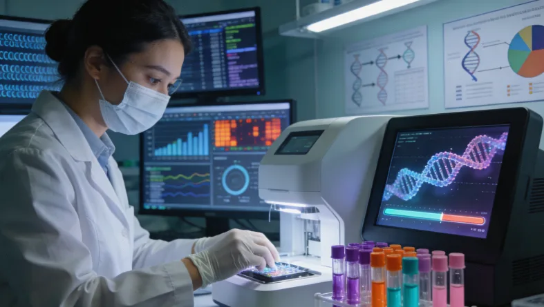 不同肿瘤负荷下血液检测灵敏度差异图表