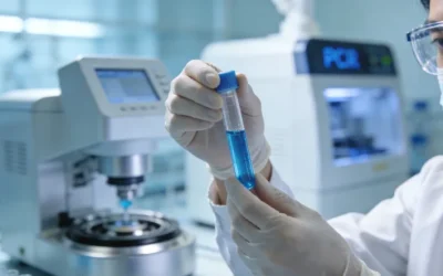 年轻患者与医生讨论基因报告示意图