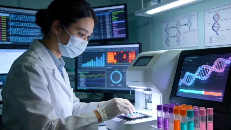 基因检测报告重点指标(如TMB, PD-L1)示意图