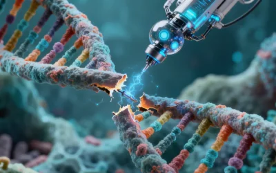 医生向家长解释基因检测报告