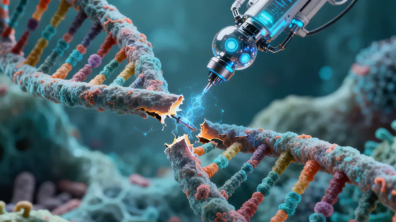 医生向家长解释基因检测报告