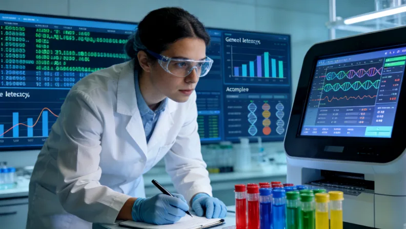 肝脏B超与基因检测报告对比示意图