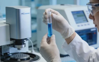 医生与患者共同查看基因检测报告示意图