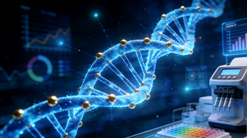 肝癌基因报告中关键基因（如TP53， TERT）高亮标注的示意图