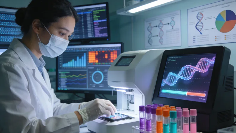 一张清晰的乳腺癌21基因检测报告单示意图