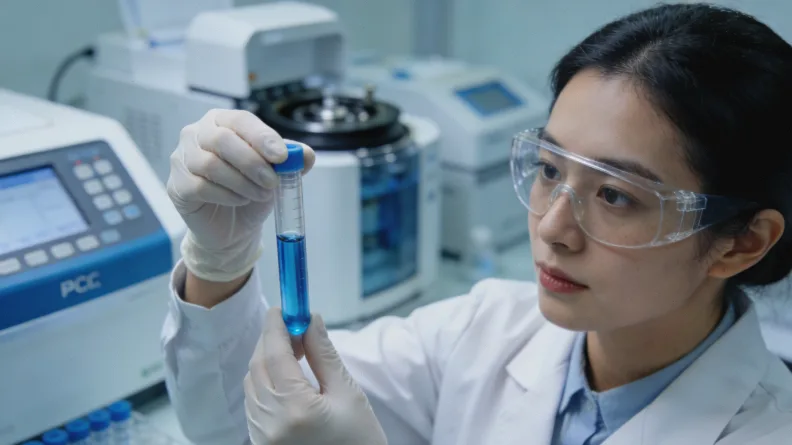 医生与患者共同查看病理报告的场景