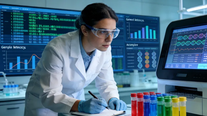 乳腺癌病理切片与基因检测流程对比图