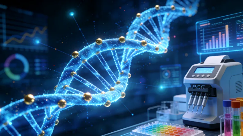 医生与患者共同查看基因检测报告