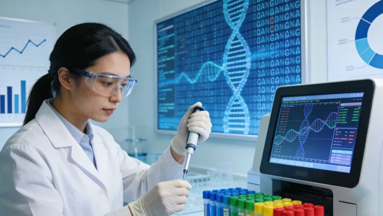 基因检测报告关键指标示意图