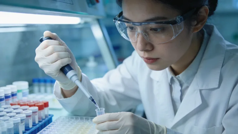 一张复杂的基因图谱与一张简洁的报告对比