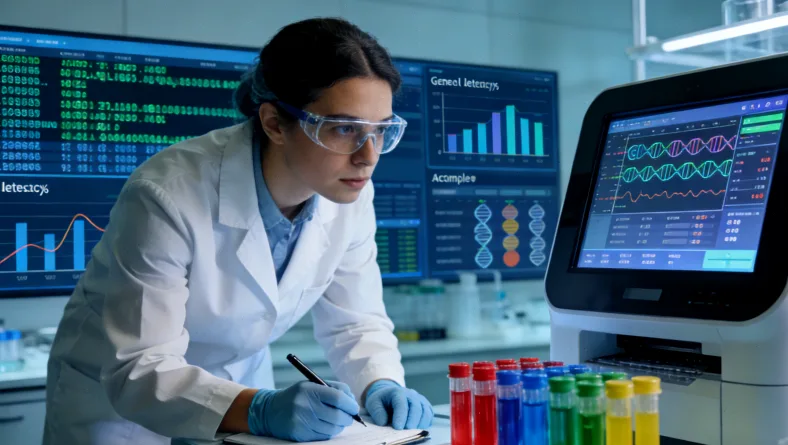 肿瘤异质性示意图：同一肿瘤内不同颜色区域代表不同基因特征的细胞群