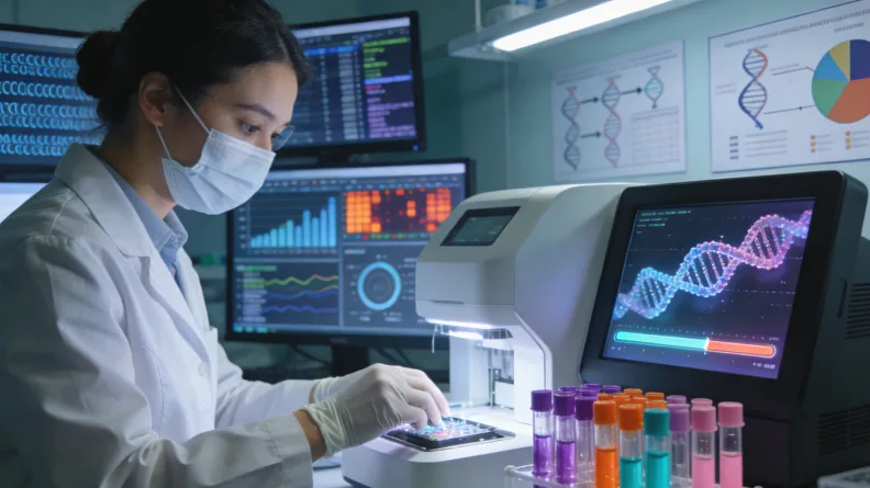 肺腺癌与肺鳞癌病理切片对比示意图