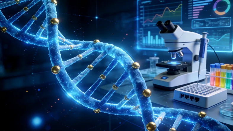 形象化的药物与基因符号互动示意图